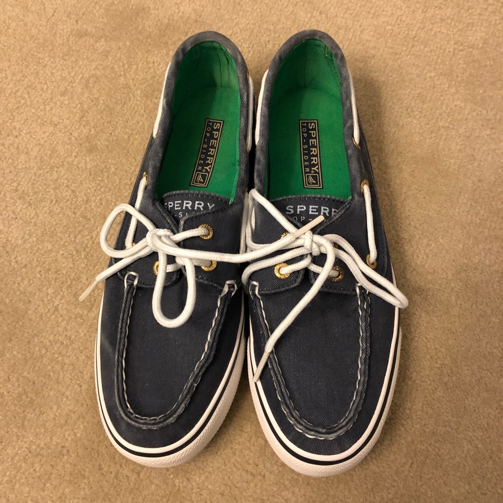 Sperry topsiders size 6.5 - Navy canvas